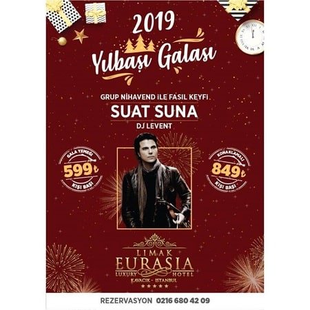 Limak Eurasia Luxury Hotel Yılbaşı Programı 2019