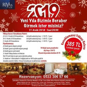 Riva's Club Otel İstanbul Yılbaşı Programı 2019