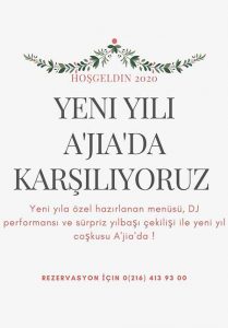 Ajia İstanbul Hotel Yılbaşı 2020