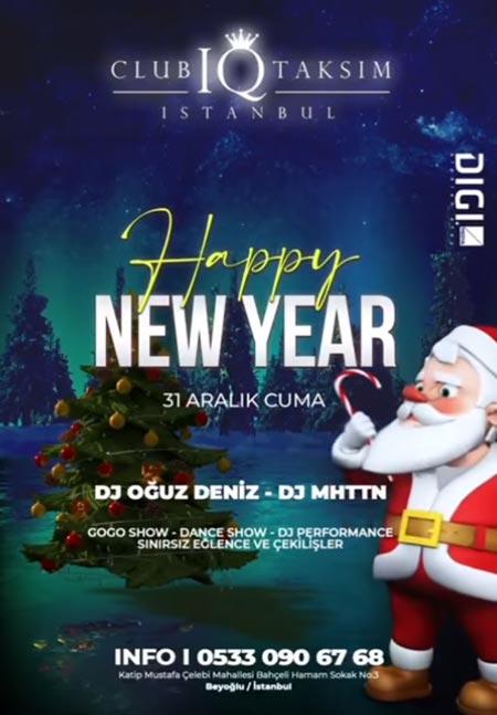 Club Iq Taksim Yılbaşı 2022