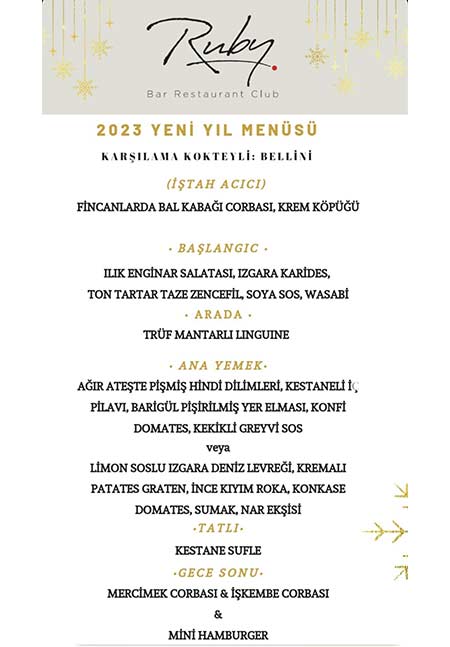 Ruby İstanbul Yılbaşı 2023