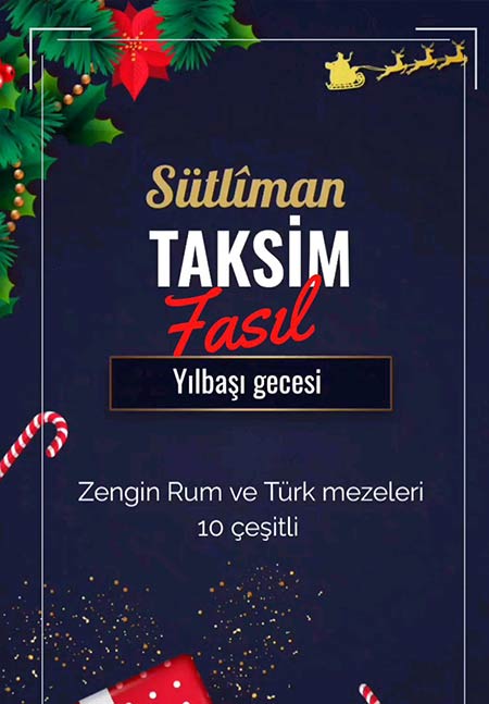 Taksim Sütliman Meyhanesi Yılbaşı 2023