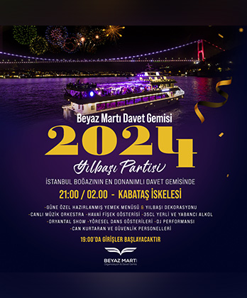 Beyaz Martı Davet Gemisi Yılbaşı Programı 2024