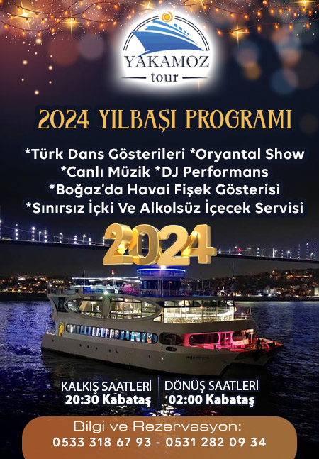 Yakamoz Boğaz Turu ile 2024 Yılbaşı