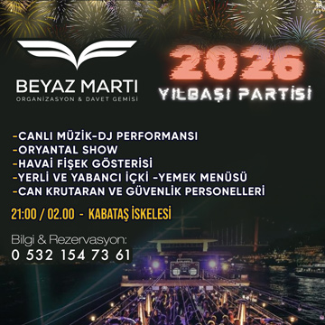 Beyaz Martı Davet Gemisi 2026 Yılbaşı Partisi