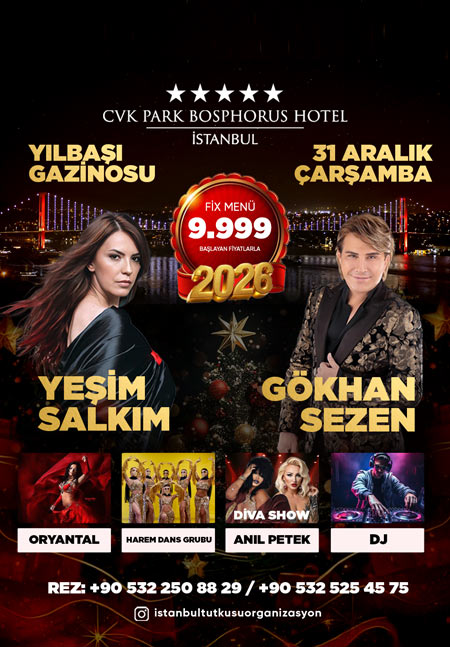 CVK Park Bosphorus Hotel İstanbul Yılbaşı 2026
