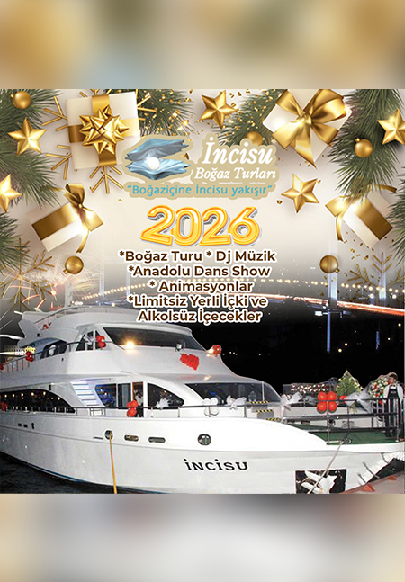 İncisu Yatı Boğaz Turu Yılbaşı 2026